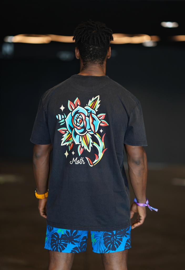 Unisex Rose Tee Oversize Cece image 0