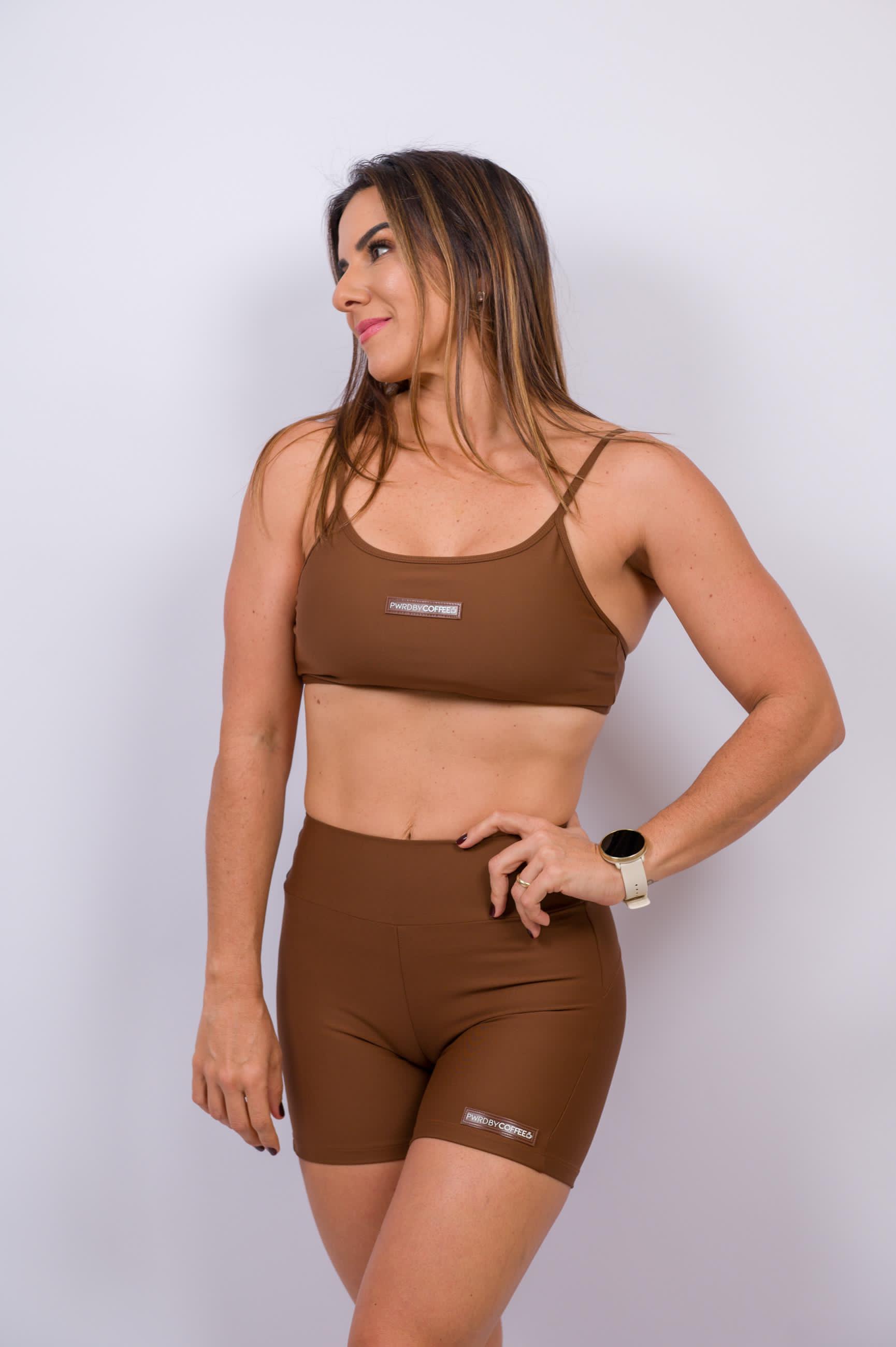 Brassière Carol Lycra Café  image 2