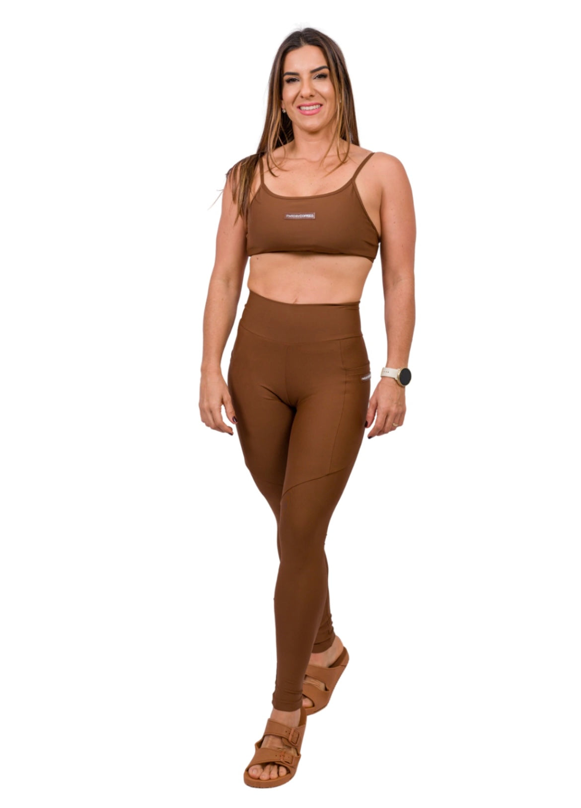 Legging Lycra Adaptif Café image 0