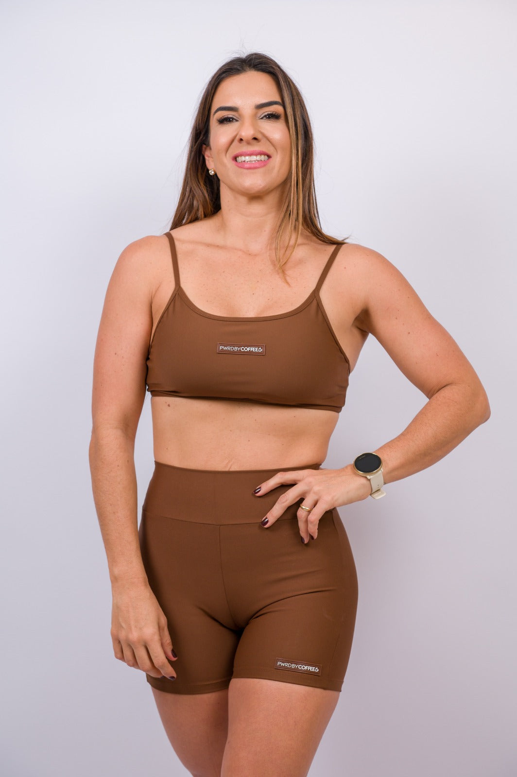 Brassière Carol Lycra Café  image 0