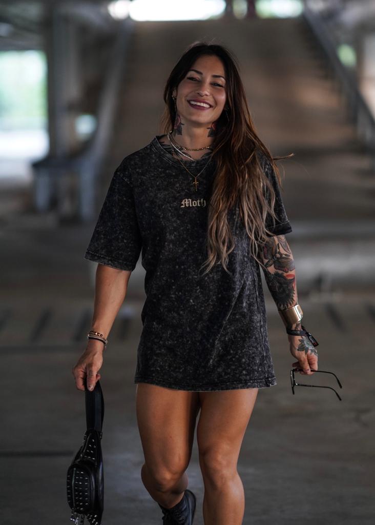 Unissex Washed Moth Tee  image 3