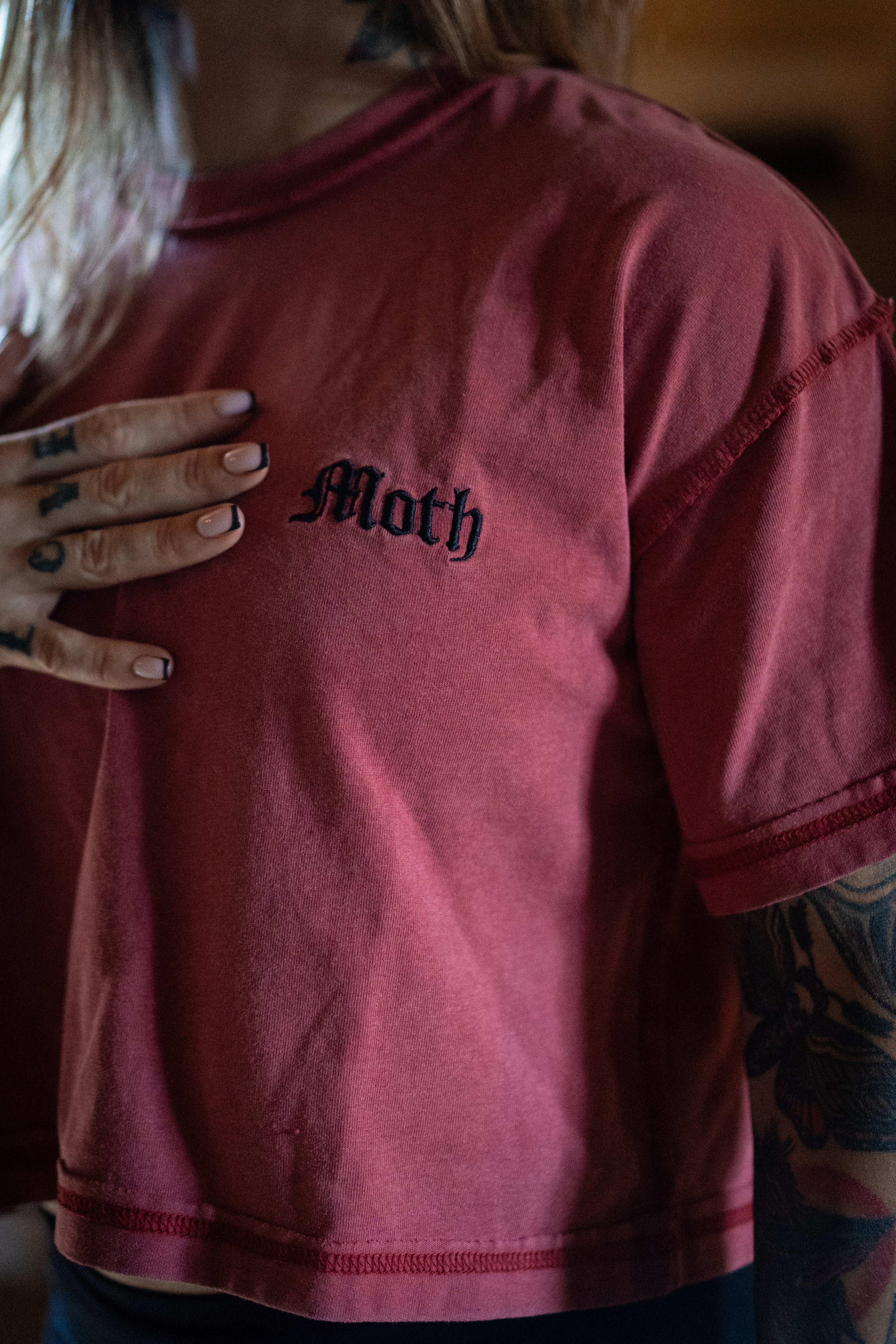 Crop Top Moth Thorn Bordeaux