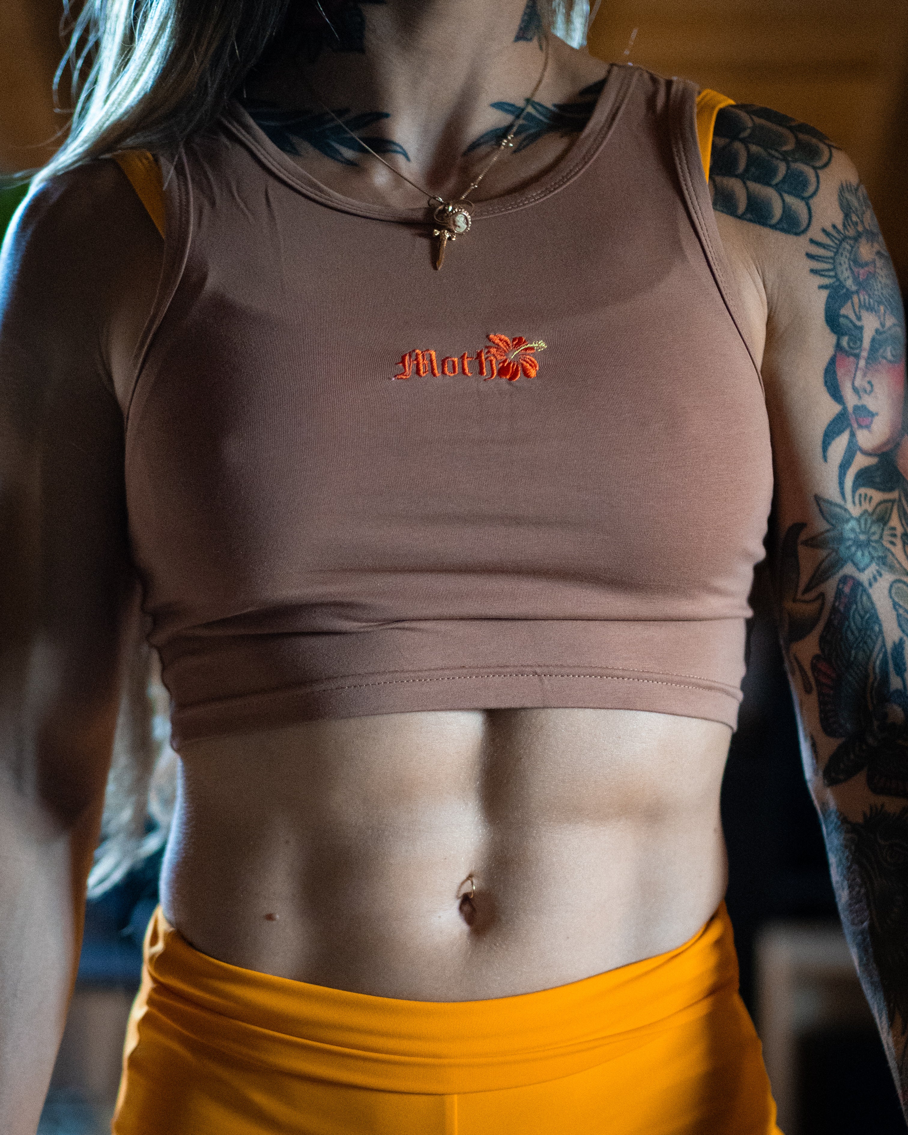 Crop Top Moth Marron Tahiti