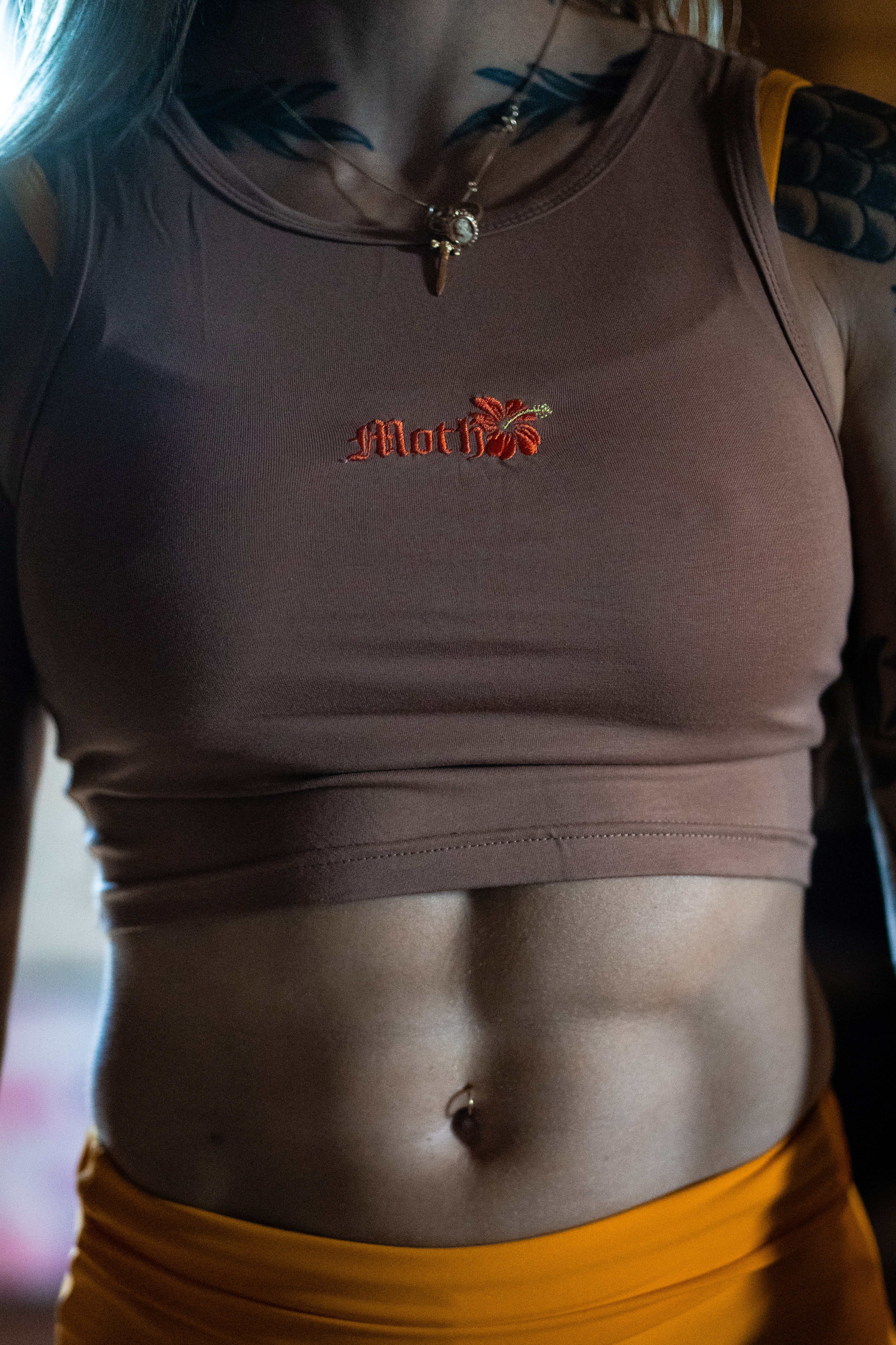 Crop Top Moth Marron Tahiti