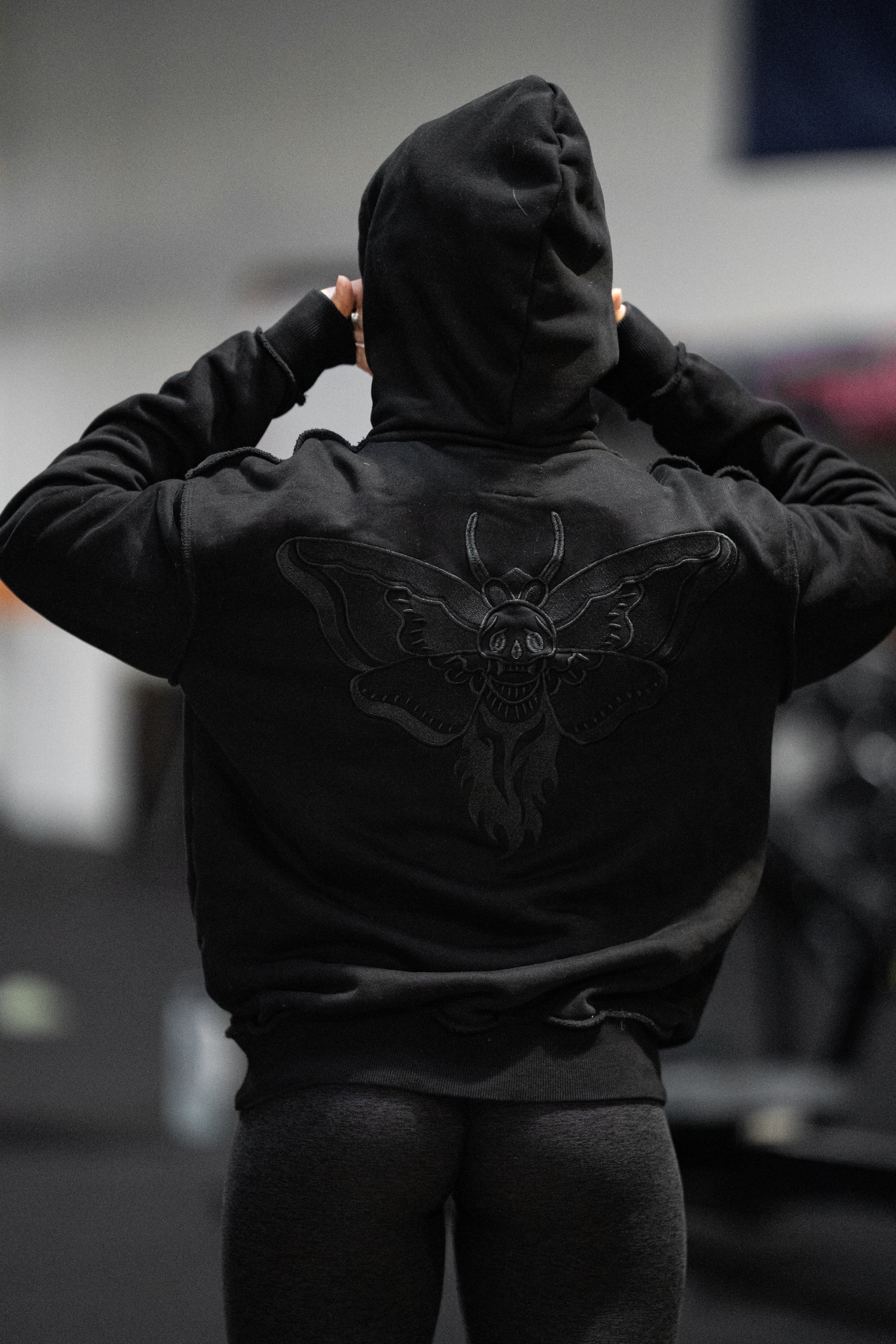 Unisex Hoodie Black Emperor Moth