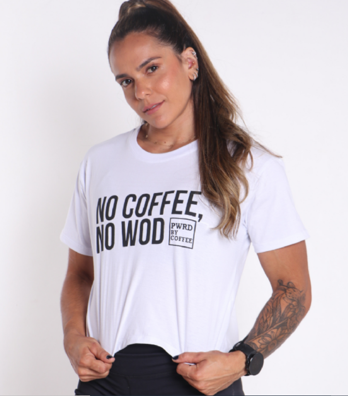 Crop Top Amanda No Coffee No Wod image 0