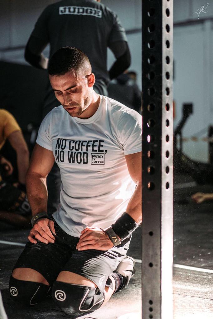 T-shirt blanc No Coffee No Wod image 2