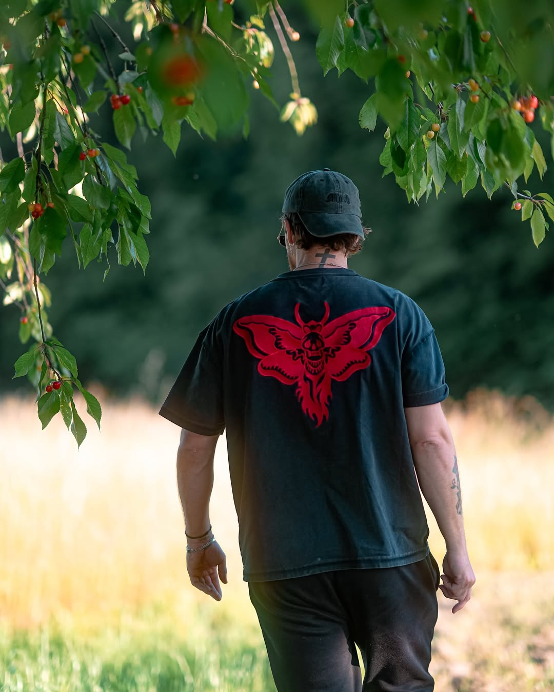 T-Shirt Oversize Black/Red Emperor